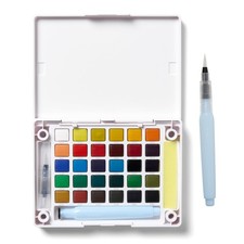 SAKURA Koi Field 30 Assorted Watercolors with Water Brush Sketch Set XNCW-30N