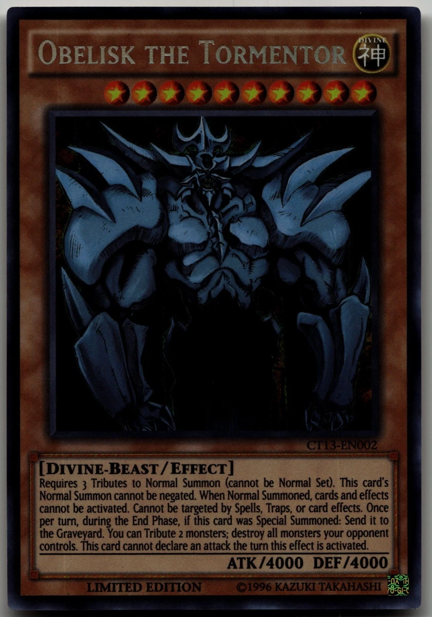 Obelisk The Tormentor Yu-Gi-Oh! TCG Secret Rare Individual
