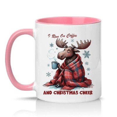 I Run On Kaffee und Unisex 11 Unzen Keramiktasse Weihnachten Urlaub Geschenk für Sie & Ihn