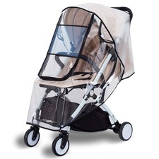 Bemece Stroller Rain Cover, Universal Accessory, Baby Travel White-L