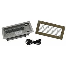 Duct Booster 4 in. x 10 in. Steel Register Booster Fan, Brown with Silent Blower