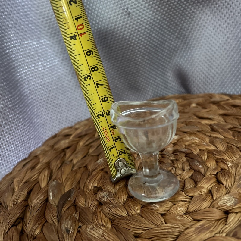 Vintage Glass Eye Wash Cup, Eye Bath