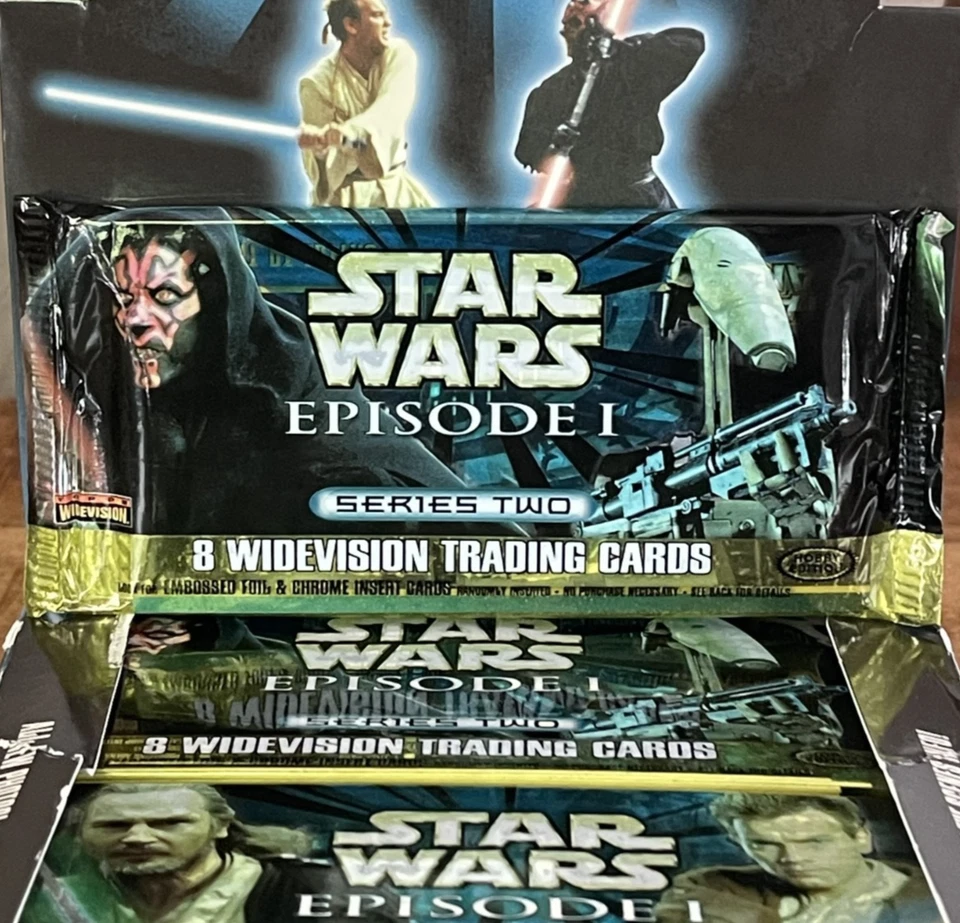 1999 TOPPS WIDEVISION STAR WARS EPISODE 1 (Series 2) HOBBY PACK 8 Cards OVP‼️ - Bild 1 von 4
