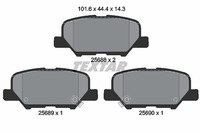 Textar Bremsbelagsatz, Scheibenbremse Hinterachse U.A. FüR CitroËN, Mazda