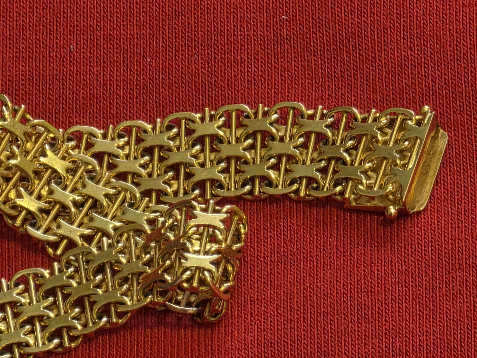 18K Authentic Solid Yellow gold X- link  Stockhol… - image 3