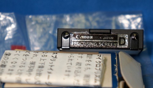 Canon Focusing Screen F-1 Type D Grid F1