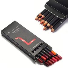 12  Color Lip Liner Pencil Set   Vegan Longwear Ultra Fine Lip Liners