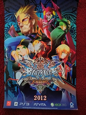 Rare Blazblue Continuum Shift Extend Poster 13x19 Rare Give In Anime Expo Rare