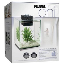 Fluval CHI II Series Aquarium Set 5Gallon Glass Aquarium Tank with LED Lighting
