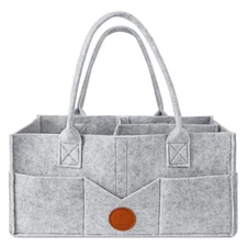 Maliton Diaper Caddy Organizer - Diaper Caddy for Baby Nursery Storage, Felt ...