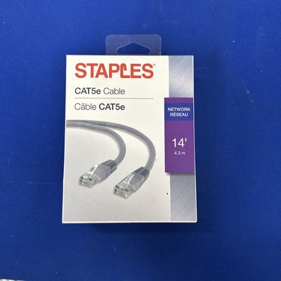 Staples Cat5e Network Cable 14  4.3m New
