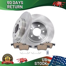 11.02 Inch Rear Disc Brake Rotors Ceramic Brake Pads For 2010-2013 Mazda 3 Sport