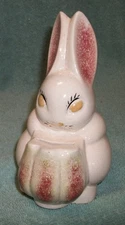 Vintage BUNNIBANK Bunny Rabbit coin Bank 7.25"tall UNIQUE, Ceramic