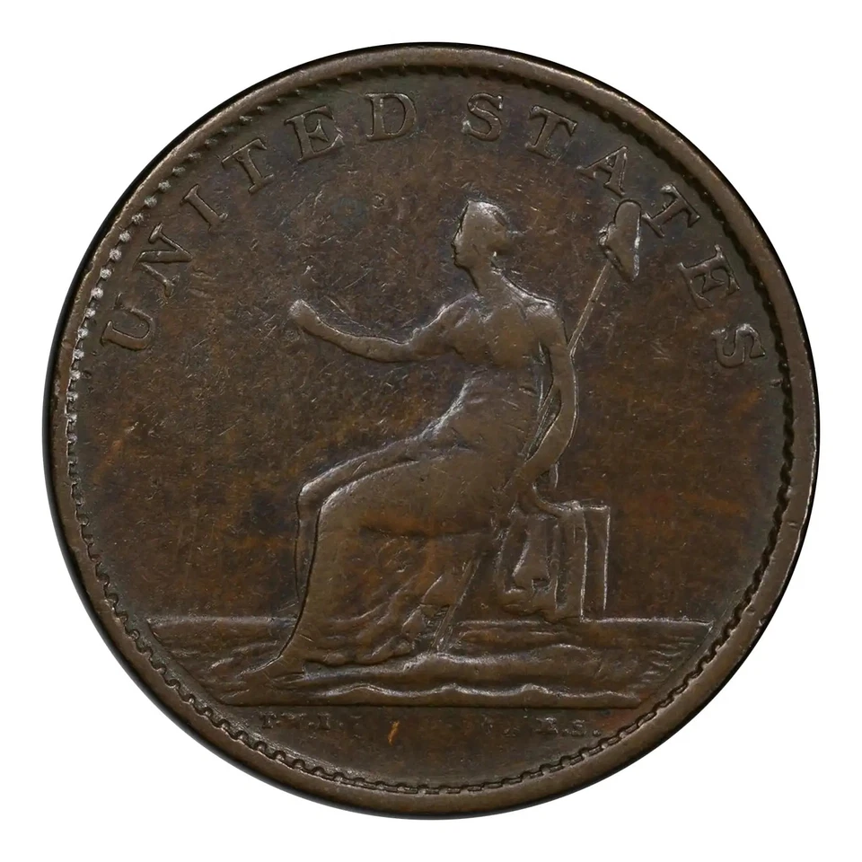 1783 Post Colonial Issue Washington Portrait Piece - Copper Cent PCGS VF-35 - Image 2 of 4