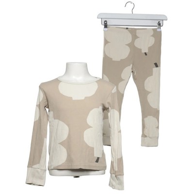Pyjama, Größe: 110/116, Baumwolle/Elasthan, Beige/Weiß, Print #qkF