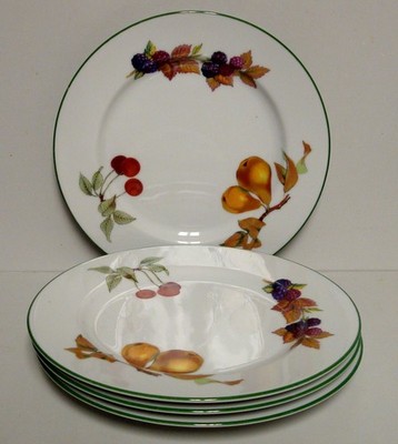Royal Worcester EVESHAM VALE PORTUGAL Salad Plates  SOLD IN SETS OF FOUR