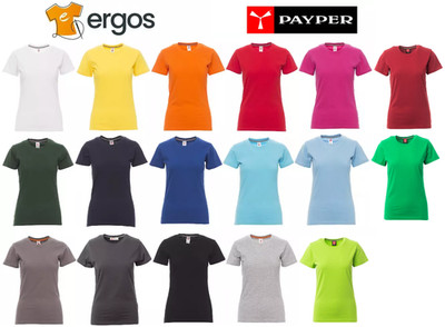 PAYPER SUNRISE LADY T-Shirt Shirt Rundhals Kurzarm Flansch Damen Baumwolle