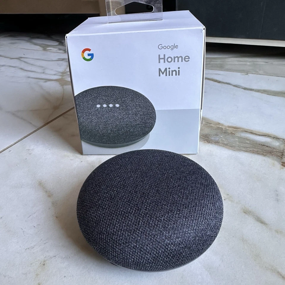 Google Home Mini Smart Assistant - Anthrazit (GA00216-US) GUC Open Box 1. Gen