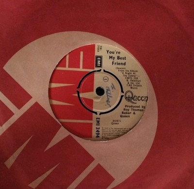 Queen You're My Best Friend 7'' Vinyl UK EMI 1975 1ST PRESS A1/B1 Single FREDDIE