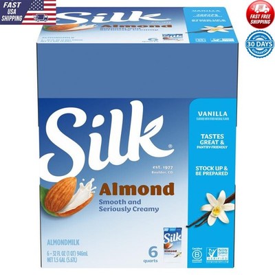 Shelf-Stable Almond Milk Pack of 6 Dairy Free Vegan Calcium Rich Nutmilk New