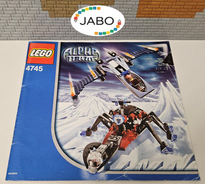 ( OK O7/23 ) Lego Alpha Team Bauanleitung 4745 Blue Eagle vs. Snow Crawler