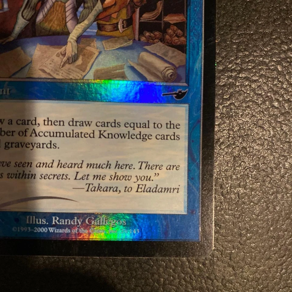 Accumulated Knowledge FOIL Magic the Gathering Card Used English - Image 4 of 4