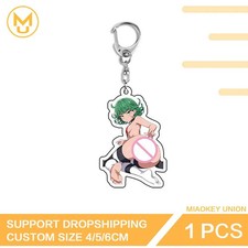 Tatsumaki Waifu Anime Double sided Key Chain Multi Function Durable Keyring   