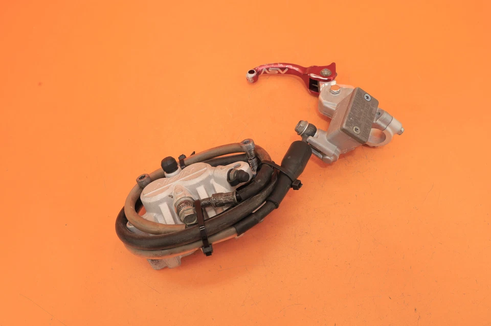 2009 09-14 KX450F KX 450F Front Brake Caliper Bracket Master Cylinder Hose Lever Foto 4 de 4