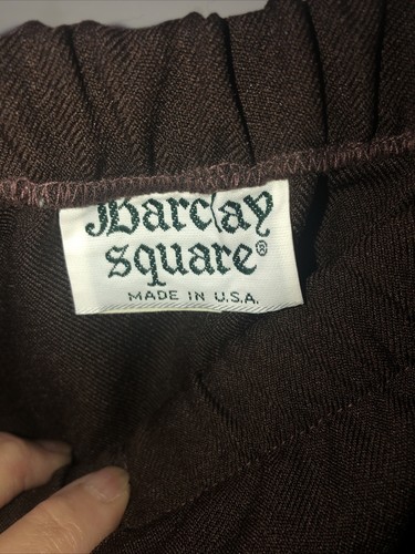 Pantalones de vestir Barclay cuadrados marrones pantalones para mujer 15/16 - Imagen 5 de 5