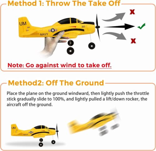 WLtoys A210 4CH RC Plane, 2.4GHZ T28 Trojan RC Airplane, Gifts for Adults Boys - Picture 7 of 7