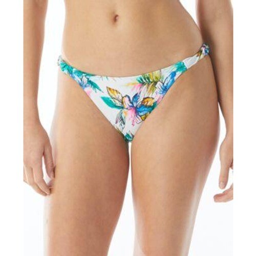 Sundazed Lizzie Shirred Strap Floral Bikini Bottom Swimsuit Tropical New Size L - Picture 2 of 7
