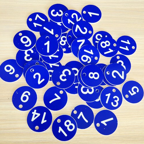 10/50/100Pcs ABS Beehive Tags Labels with Hole Round Bee Hive Number Signs - Picture 41 of 43
