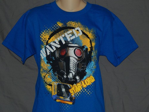 Star Lord Guardians of the Galaxy T-shirt Boys Youth Size XS S M L XL Blue NEW - Picture 9 of 12