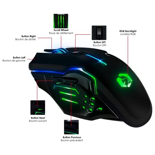 Empire Gaming - Armor RF800 Wireless Wiederaufladbar Gaming Tastatur und Maus Se - Photo 5/7