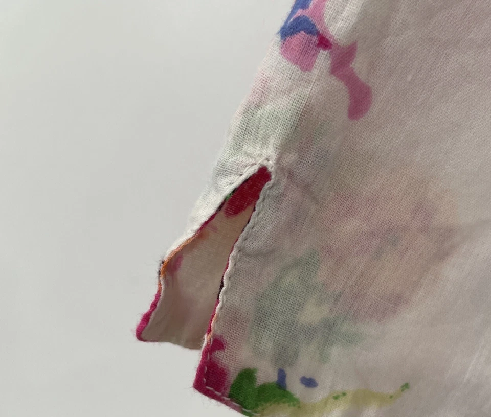 Blusa túnica para mujer La Cera estampada floral plisada frontal - talla grande 1X Foto 3 de 4