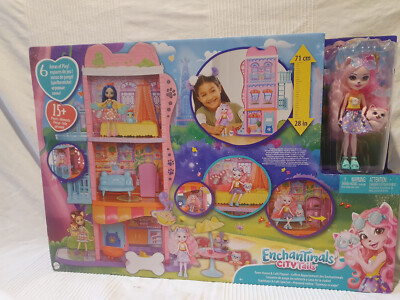 Enchantimals City Tails Town House&Cafe Playset New/Sealed UK