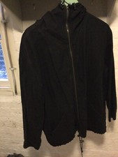 Gudrun Sjoden Black Cotton Jacket Full Zip Size M