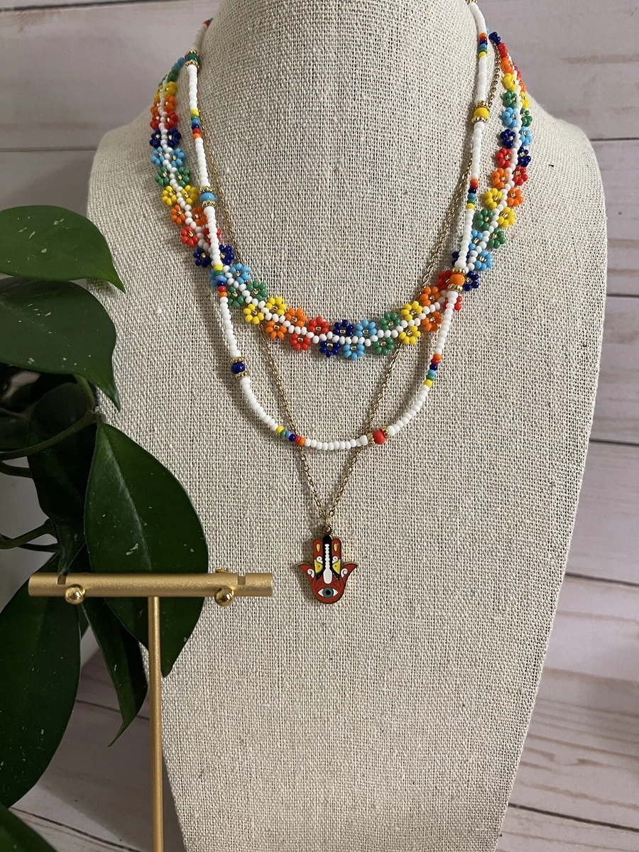 Evil eye sale necklace set