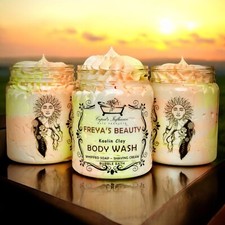 Freya's Beauty WHIPPED SOAP 180gr Jar | Shower Fluff | Body Wash | Shaving Cream