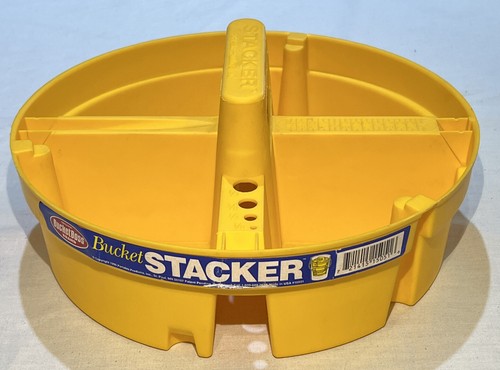 Vintage Bucket Boss Bucket Stacker Small Parts Tray in Yellow