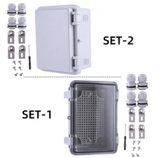 5.9 x 3.9 x 2.8 inch Junction Box IP65 Waterproof ABS Plastic Electrical Box