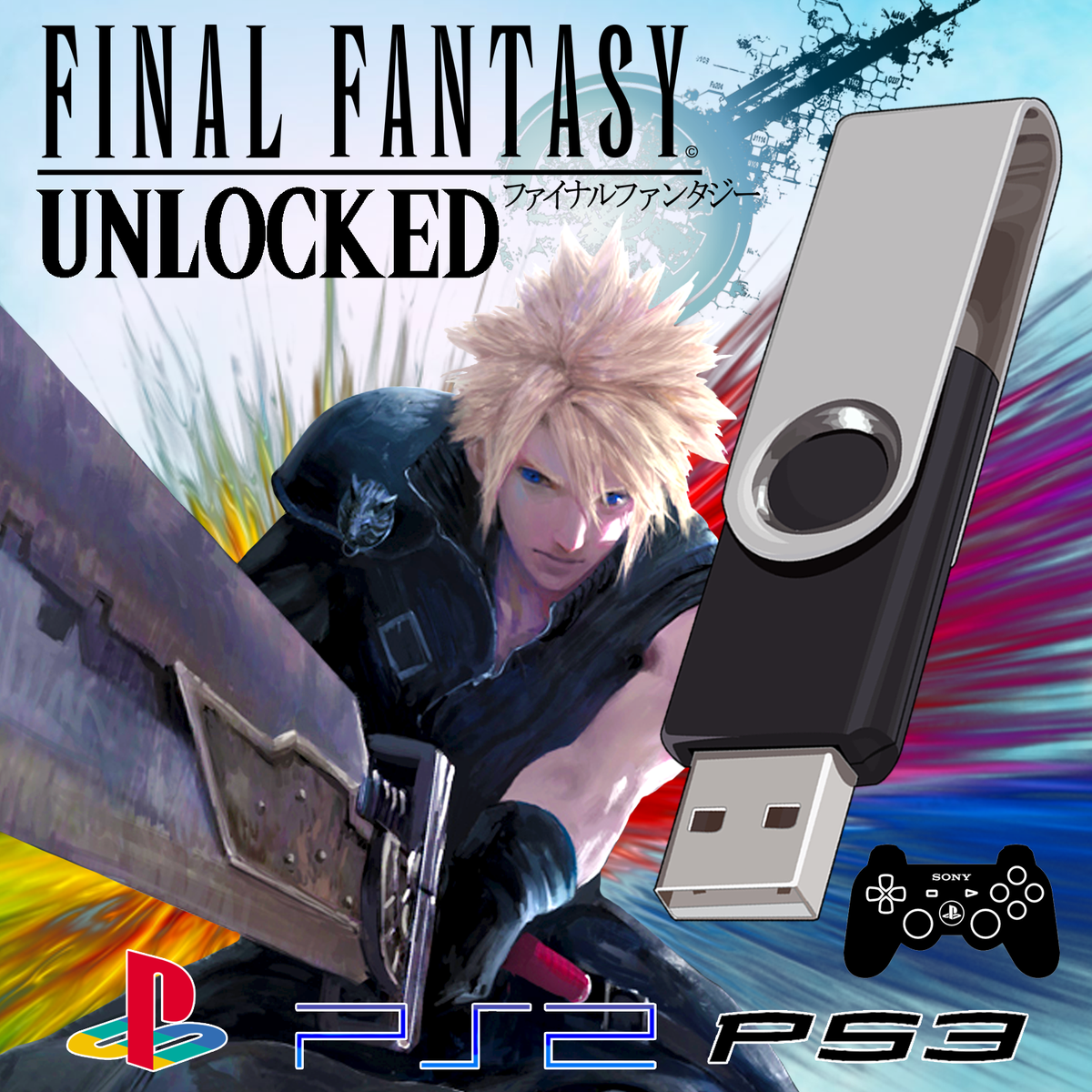 FINAL FANTASY USB | MEMORY CARD SAVES | PS1 PS2 PS3 PSP FF5 6 7 8