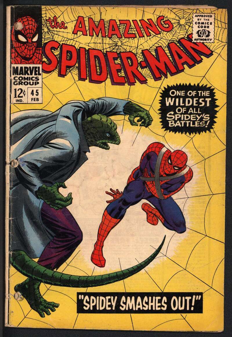 マーベル　アメコミ　Amazing Spider-Man 45 1967 The Amazing Spider-Man #45 (Marvel Comics February 1967) for
