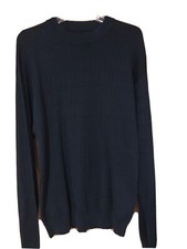 Mens Black Wool Sweater Xl