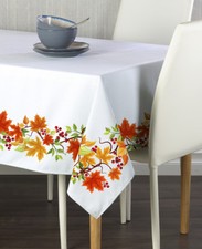 Autumn Leaves Border Tablecloths - Assorted Sizes 