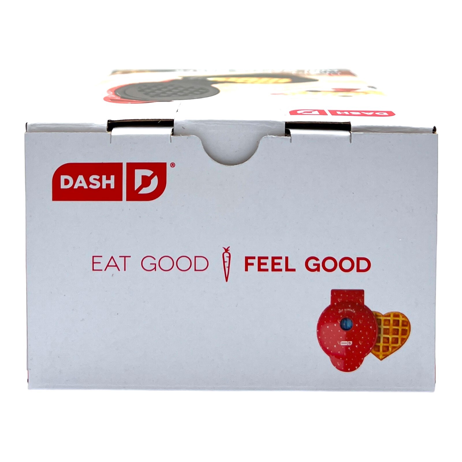 Dash Mini Heart Waffle Maker Red 4" Nonstick 350W Easy Clean Compact Appliance