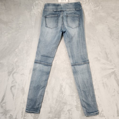 DECJUBA JEGGING JEANS WOMENS SIZE 10 BLUE STRETCH DENIM SKINNY BIKER MID RISE - Picture 11 of 12