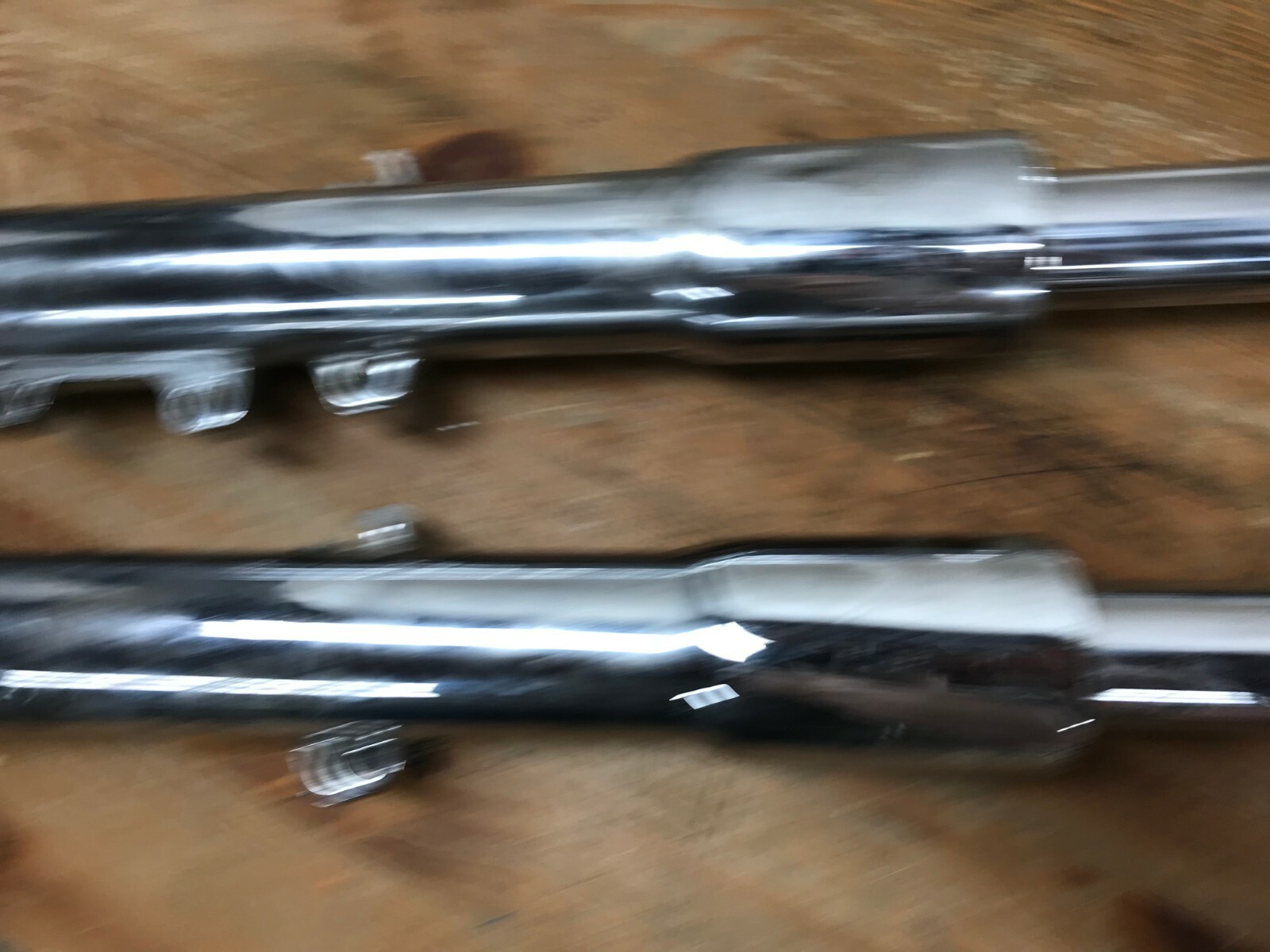 0710 Chrome Harley Fork Legs tubes & Sliders Heritage Fatboy Used