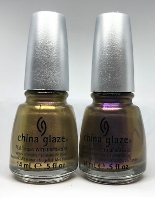 China Glaze Nail Polish Swanky Silk + No Plain Jane