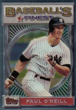 PAUL O'NEILL FINEST SILVER BASE NEW YORK YANKEES #170 1993 93 TOPPS